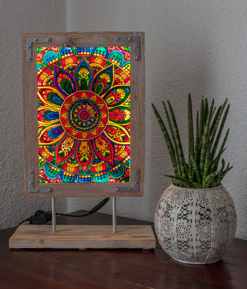 Glaslampe "MANDALA"